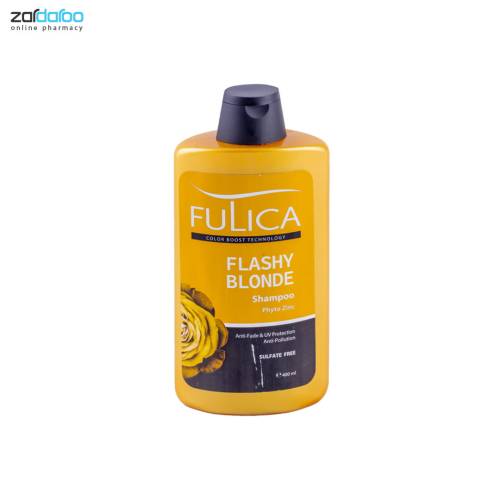 fulica flashy blonde شامپو تثبیت رنگ و محافظ موی رنگ شده انواع موی بلوند فولیکا Fulica