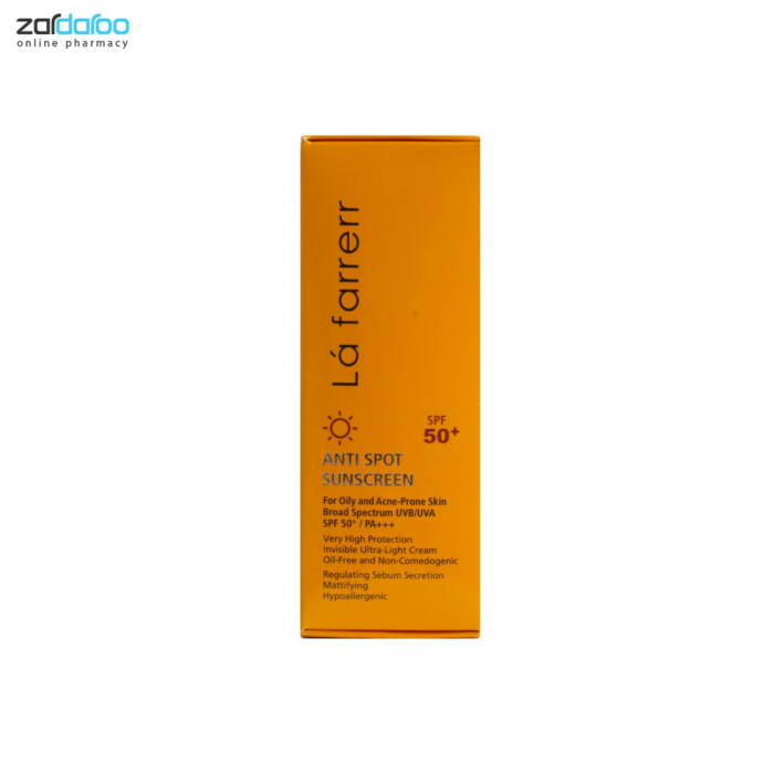 کرم ضد آفتاب بدون رنگ SPF50 ضد لک پوست چرب و مستعد آکنه لافارر 5 کرم ضد آفتاب بدون رنگ SPF50 ضد لک پوست چرب و مستعد آکنه لافارر