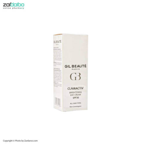 065 کرم روز روشن کننده صورت SPF30 کلراکتیو 40 میلی لیتر ژیل بوته Gil Beaute