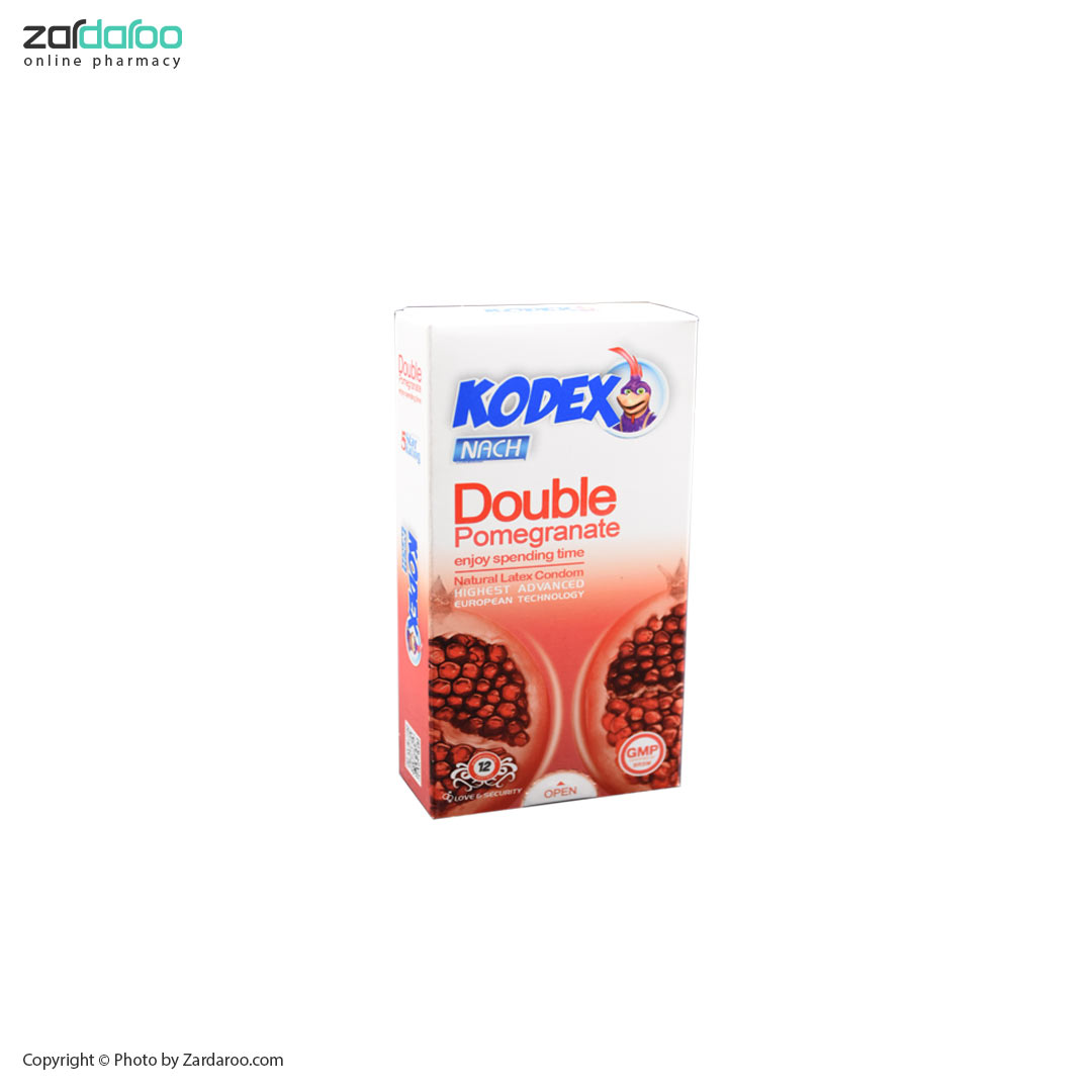 کاندوم کدکس ناچ 12تایی مدل دابل پومگرانات Double Pomegranat 4 کدکس