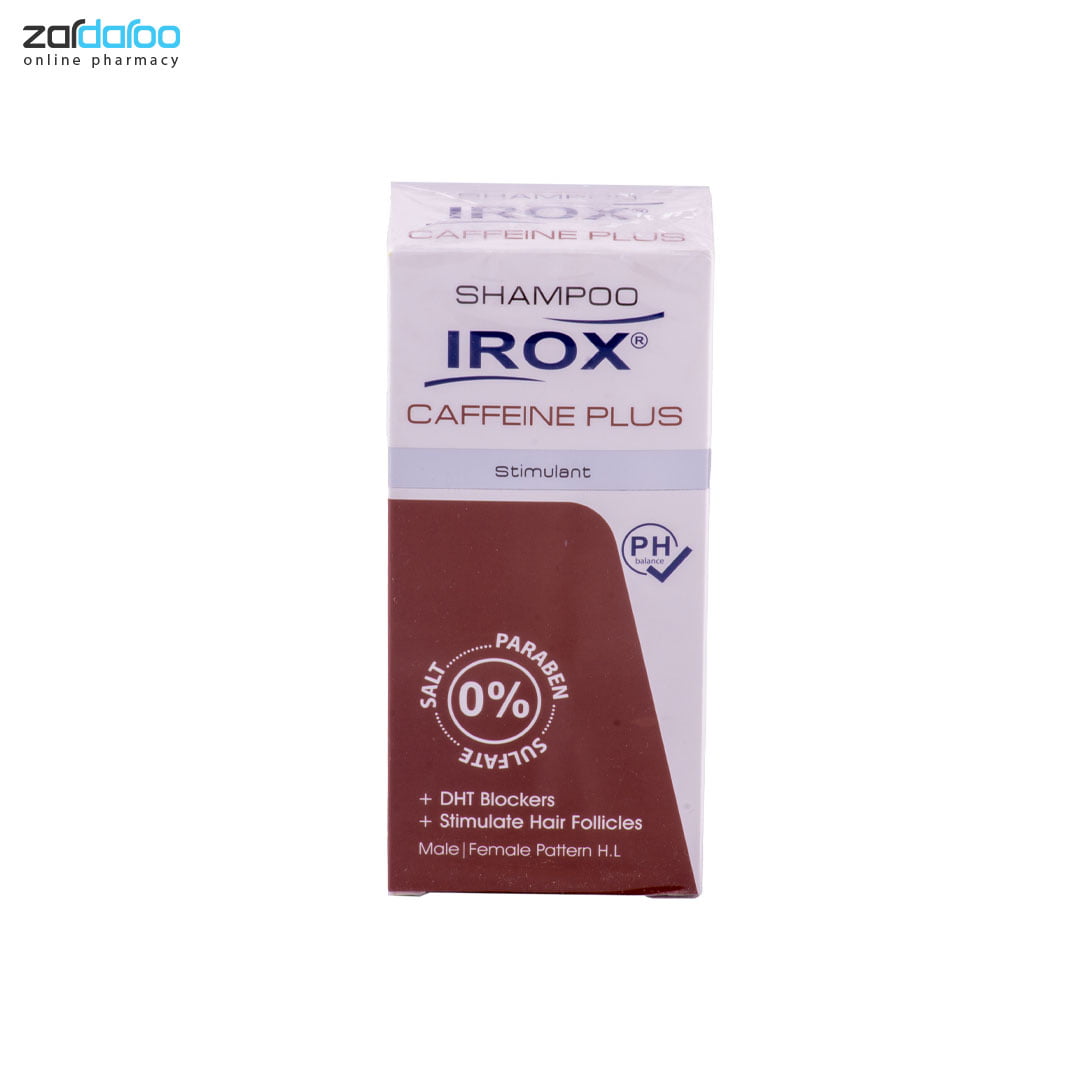 caffeine plus شامپو کافئین پلاس محرک رشد مو ایروکس Irox