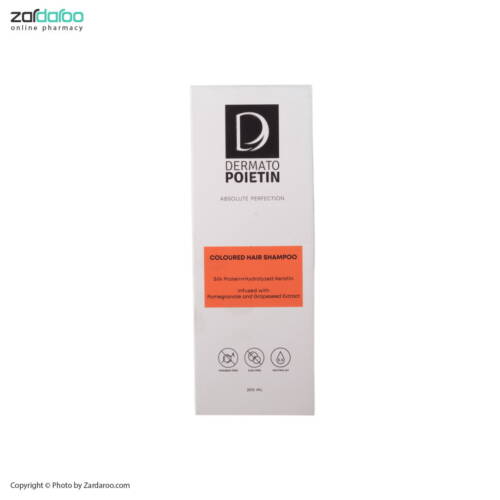 derma poietin شامپو ترمیم کننده و تثبیت کننده رنگ مو درماتو پویتین