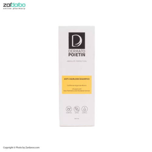 dermato poietin شامپو کافئین ضد ریزش و تقویت کننده درماتو پویتین