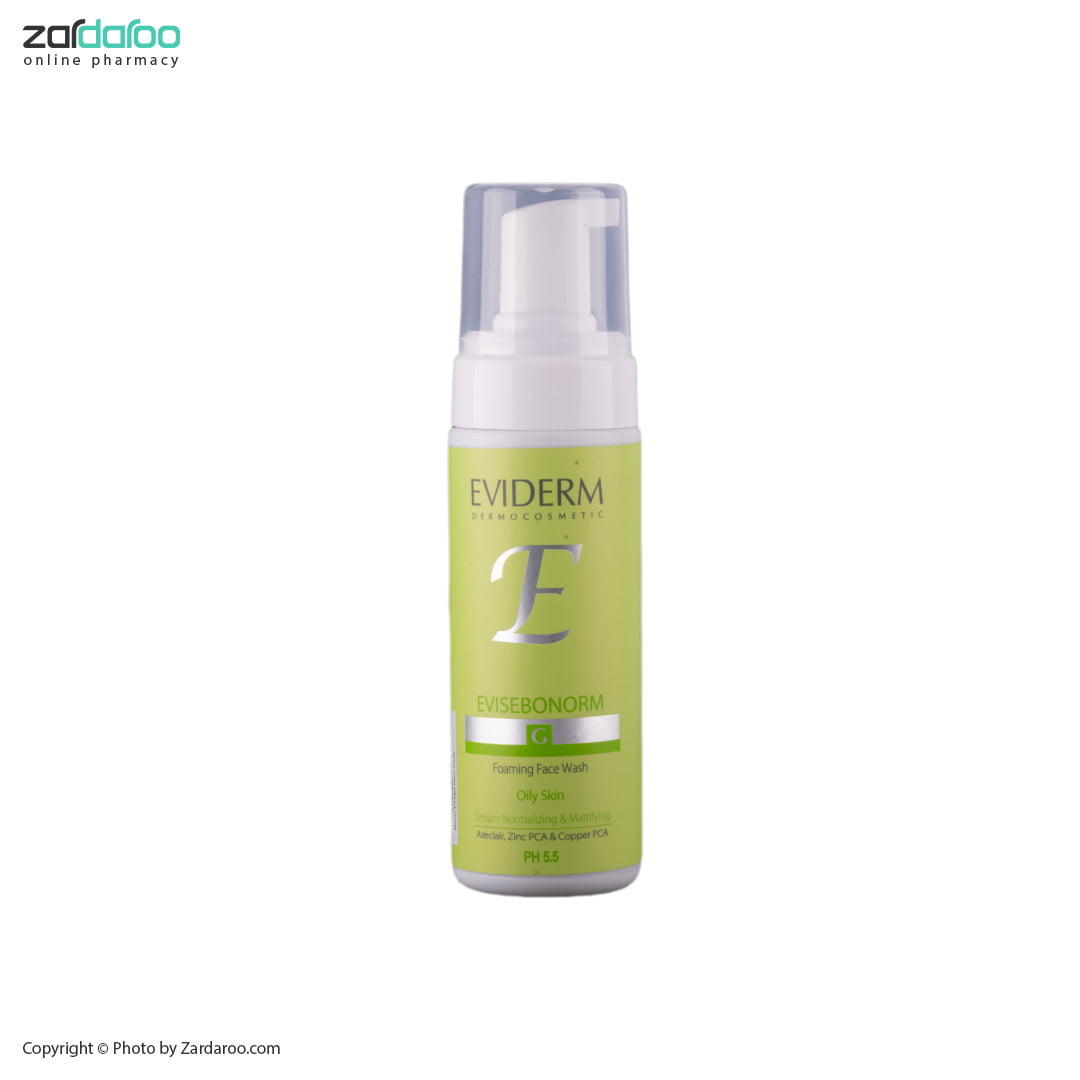 فوم شستشوی صورت پوست چرب اوی سبونورم اویدرم Eviderm 4 فوم شستشوی صورت پوست چرب اوی سبونورم اویدرم Eviderm