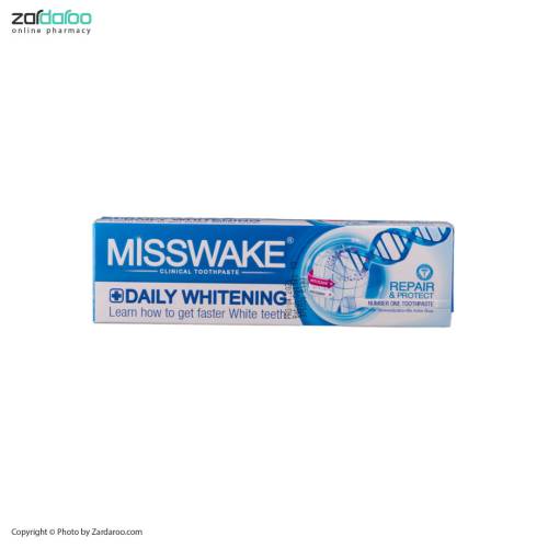 misswake خمیر دندان سفید کننده دندان حساس و آسیب دیده میسویک