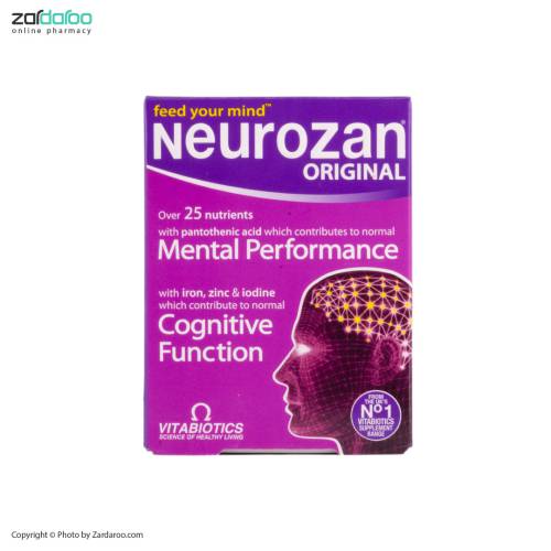 neurozan1 قرص مکمل غذایی تقویت حافظه 30 عددی اورجینال نروزان ویتابیوتیکس