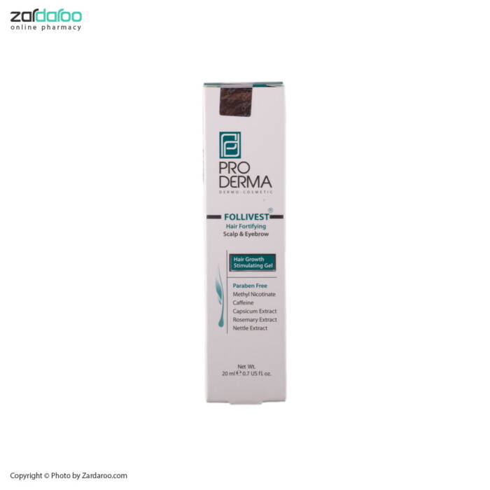 ژل تقویت کننده و ضد ریزش سکه ای مو و ابرو پرودرما ProDerma