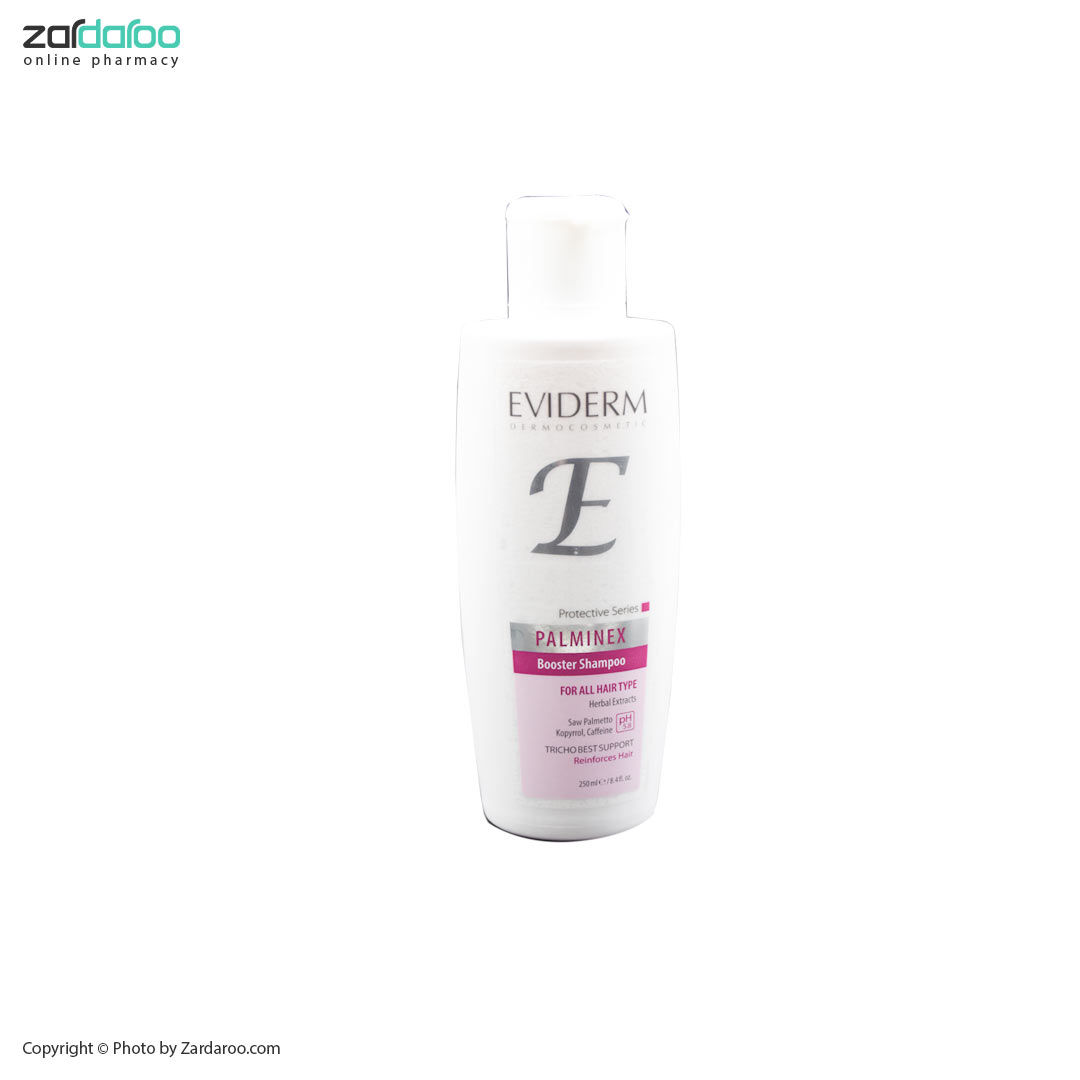 شامپو تقویت کننده مناسب انواع مو پالمینکس اویدرم Eviderm 5 شامپو تقویت کننده مناسب انواع مو پالمینکس اویدرم Eviderm - Image 2
