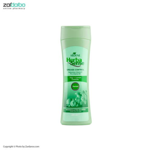 herba green شامپو کاهش دهنده چربی مو و کف سر عصاره لیمو و رازک آردن هرباسنس