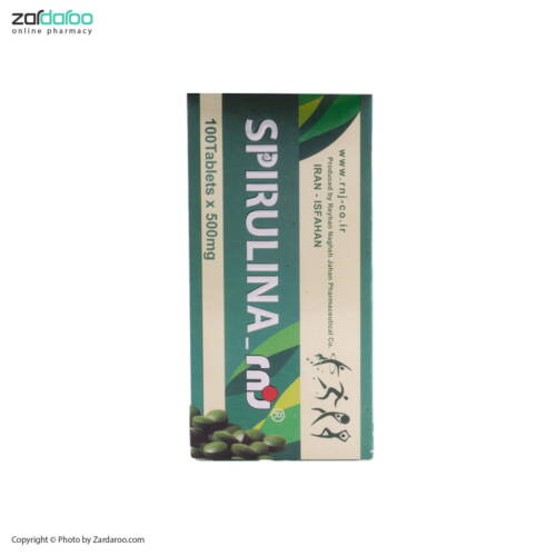 spirulina قرص 100عددی اسپیرولینا ریحان نقش جهان