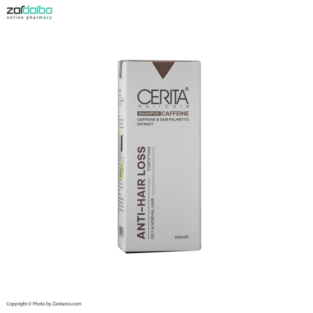 شامپو تقویت کننده و ضد ریزش کافئین مناسب موی چرب و معمولی سریتا Cerita 4 شامپو تقویت کننده و ضد ریزش کافئین مناسب موی چرب و معمولی سریتا Cerita