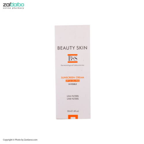 beauty skin9 کرم ضد آفتاب SPF50 بدون رنگ مناسب پوست چرب بیوتی اسکین