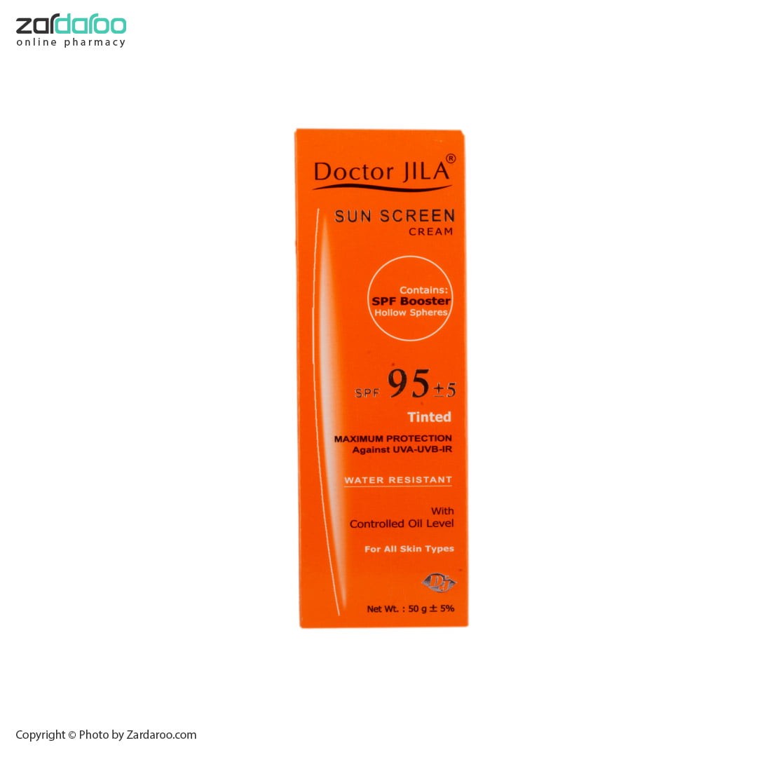 dr.jila17 کرم ضد آفتاب SPF95 انواع پوست دکتر ژیلا