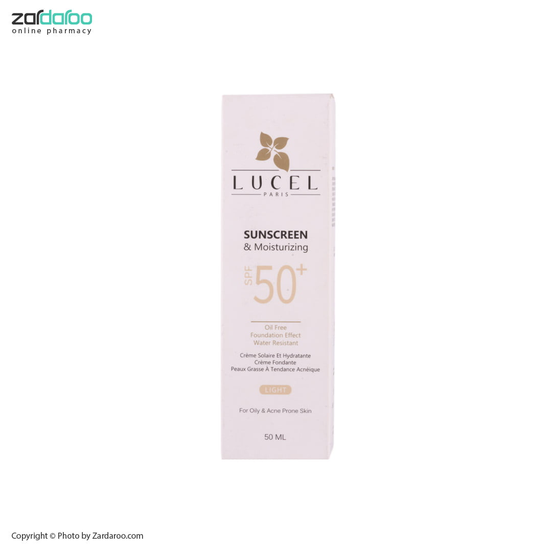 lucel کرم ضد آفتاب رنگی SPF50 ضد چروک پوست چرب لوسل