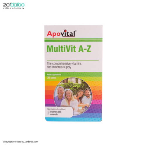 apo vital قرص 30 عددی مولتی ویت A_Z آپوویتال