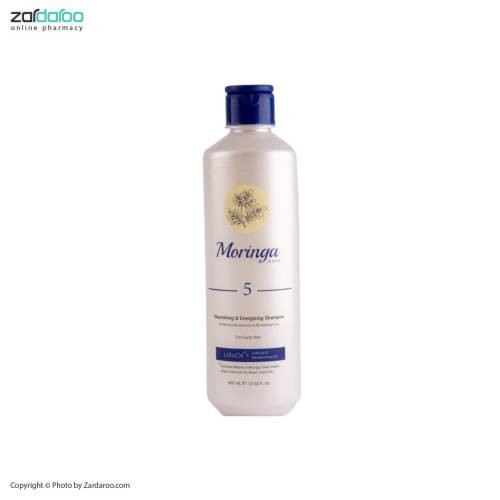 moringa13 شامپو مغذی و انرژی‌بخش مناسب موهای فر 400ml مورینگا 5
