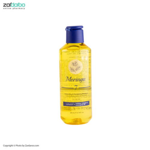 moringa4 شامپو حجم‌دهنده و انرژی‌ بخش مناسب موی چرب 200ml مورینگا 7