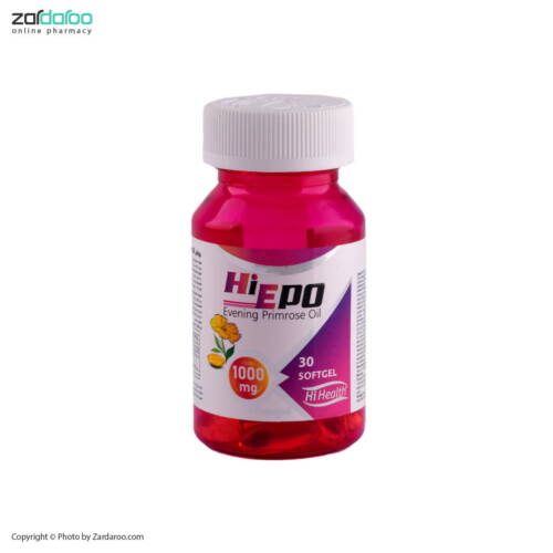 hi epo کپسول نرم 30 عددی روغن گل مغربی های هلث Hi Health
