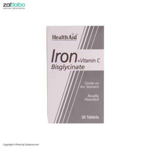 iron قرص 30 عددی آهن + ویتامین C هلث اید