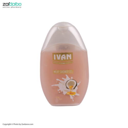 ivan ژل شستشو بدن شیر و نارگیل انواع پوست ایوان