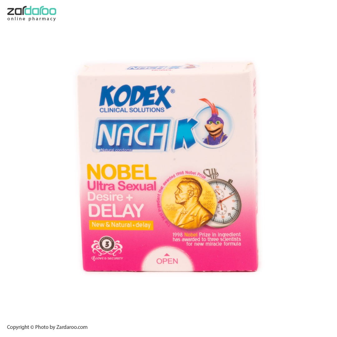 کاندوم کدکس ناچ 3 تایی مدل Nobel