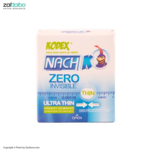 zero invisible کاندوم کدکس ناچ 3 تایی مدل Zero Invisible Ultra Thin