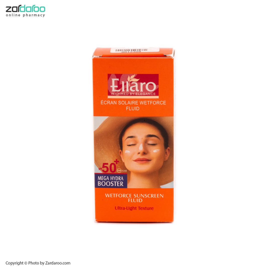 الارو50 الارو50 کرم ضد آفتاب پوست چرب فلویید وت فورس SPF50 الارو Ellaro