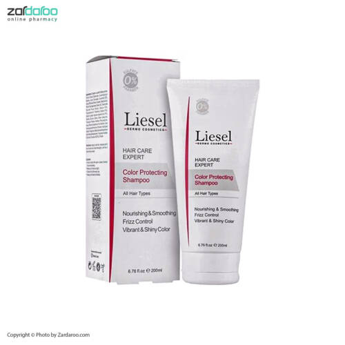 رنگ موو شامپو تثبیت کننده رنگ مو لایسل Liesel