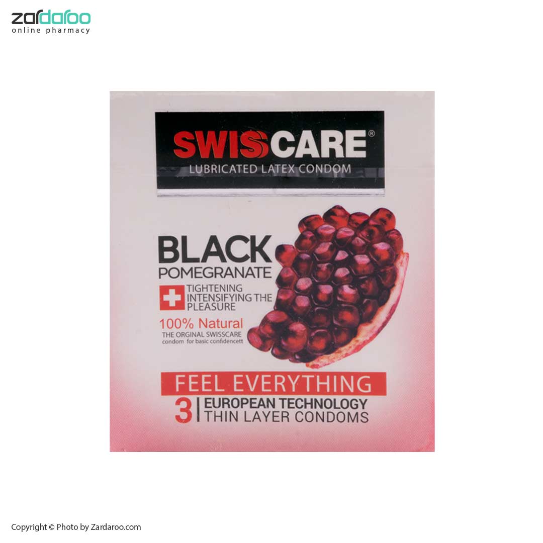 کاندوم انار 3 عددی مدل Black Pomegranate سوئیس کر 4 کاندوم انار 3 عددی مدل Black Pomegranate سوئیس کر