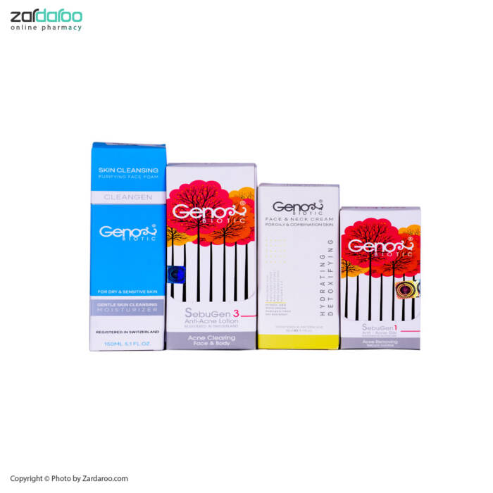 پک ضد جوش ژل آنتی آکنه صورت ژنوبایوتیک Genobiotic 5 پک ضد جوش ژل آنتی آکنه صورت ژنوبایوتیک Genobiotic