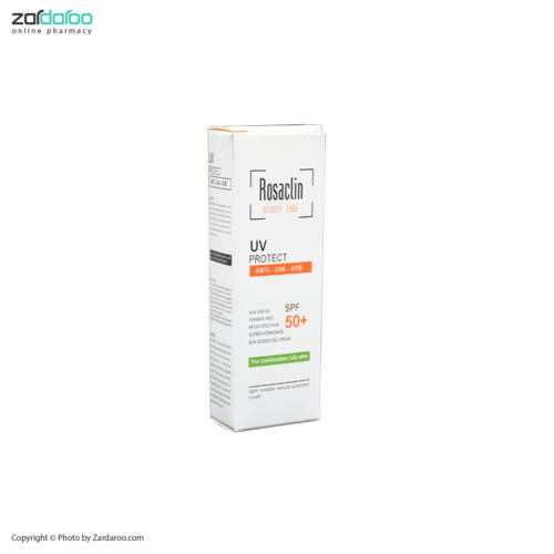 3981c کرم ضد آفتاب بی رنگ +SPF50 پوست چرب و مختلط رزاکلین Rosaclin