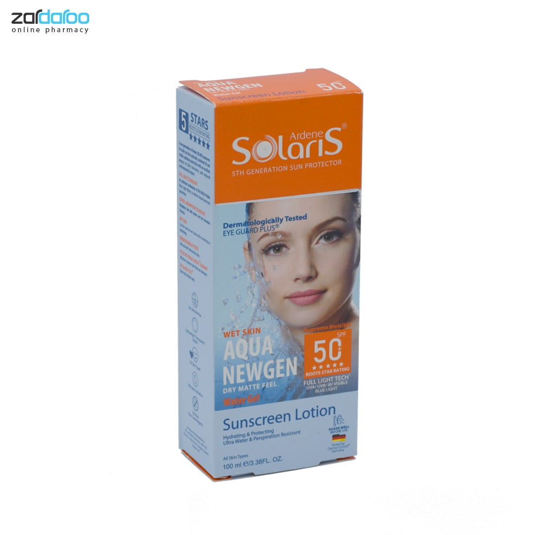 لوسیون ضد آفتاب فاقد چربی SPF50 آکوا نیوژن آردن سولاریس 4 لوسیون ضد آفتاب فاقد چربی SPF50 آکوا نیوژن آردن سولاریس