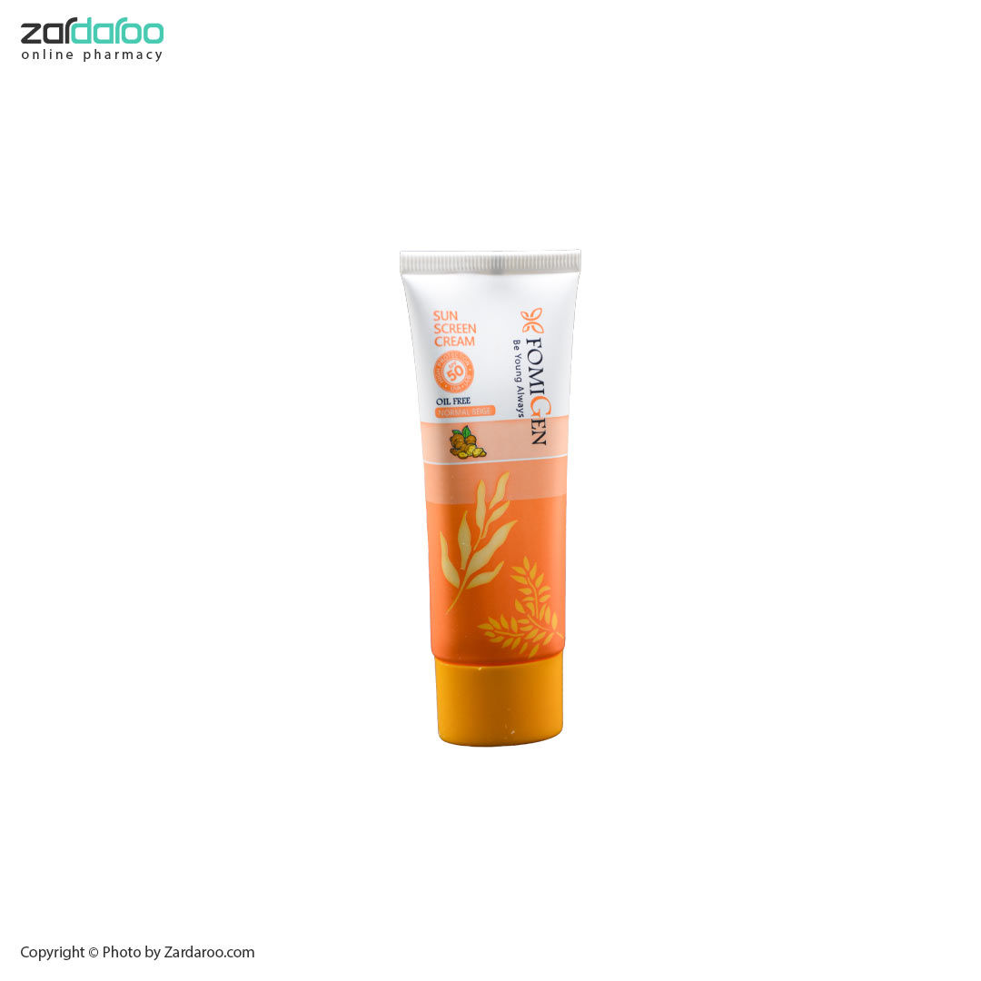 کرم ضد آفتاب SPF 50 رنگی فاقد چربی فومیژن Fomigen 8 فومیژن