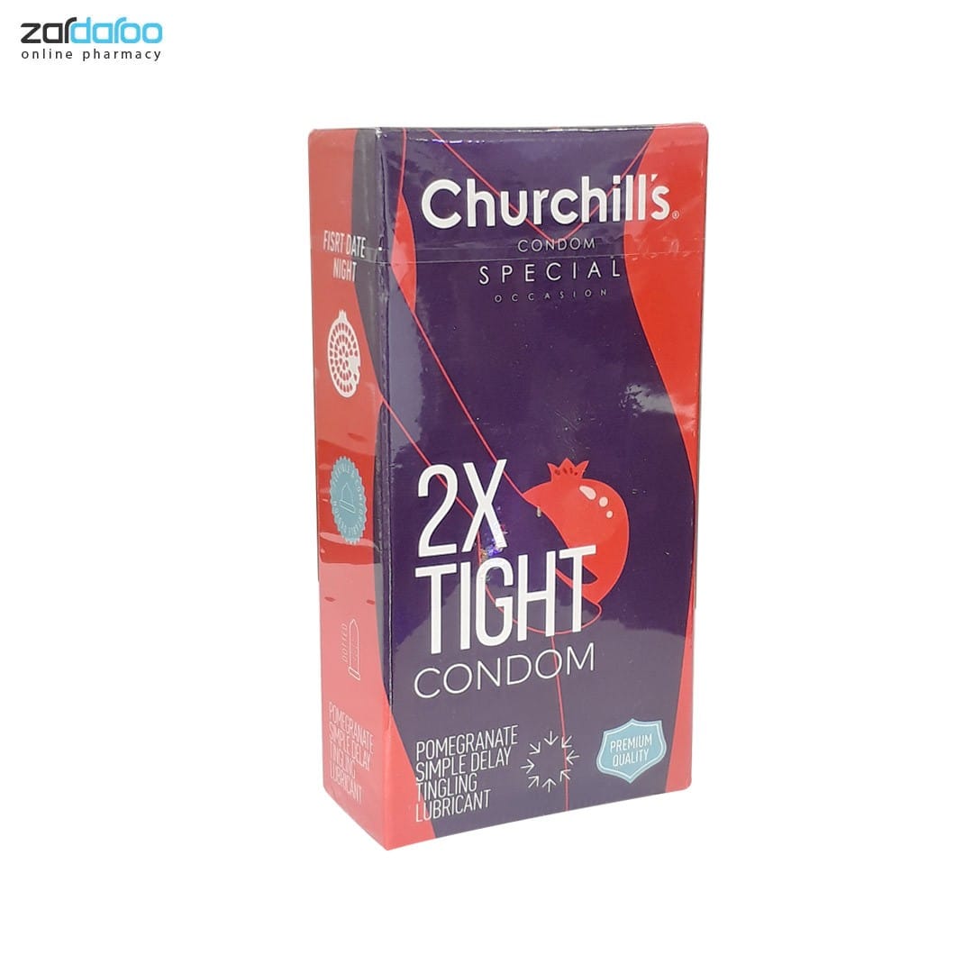 کاندوم 2X Tight خاردار تنگ و تحریک کننده چرچیلز Churchills 4 چرچیلز
