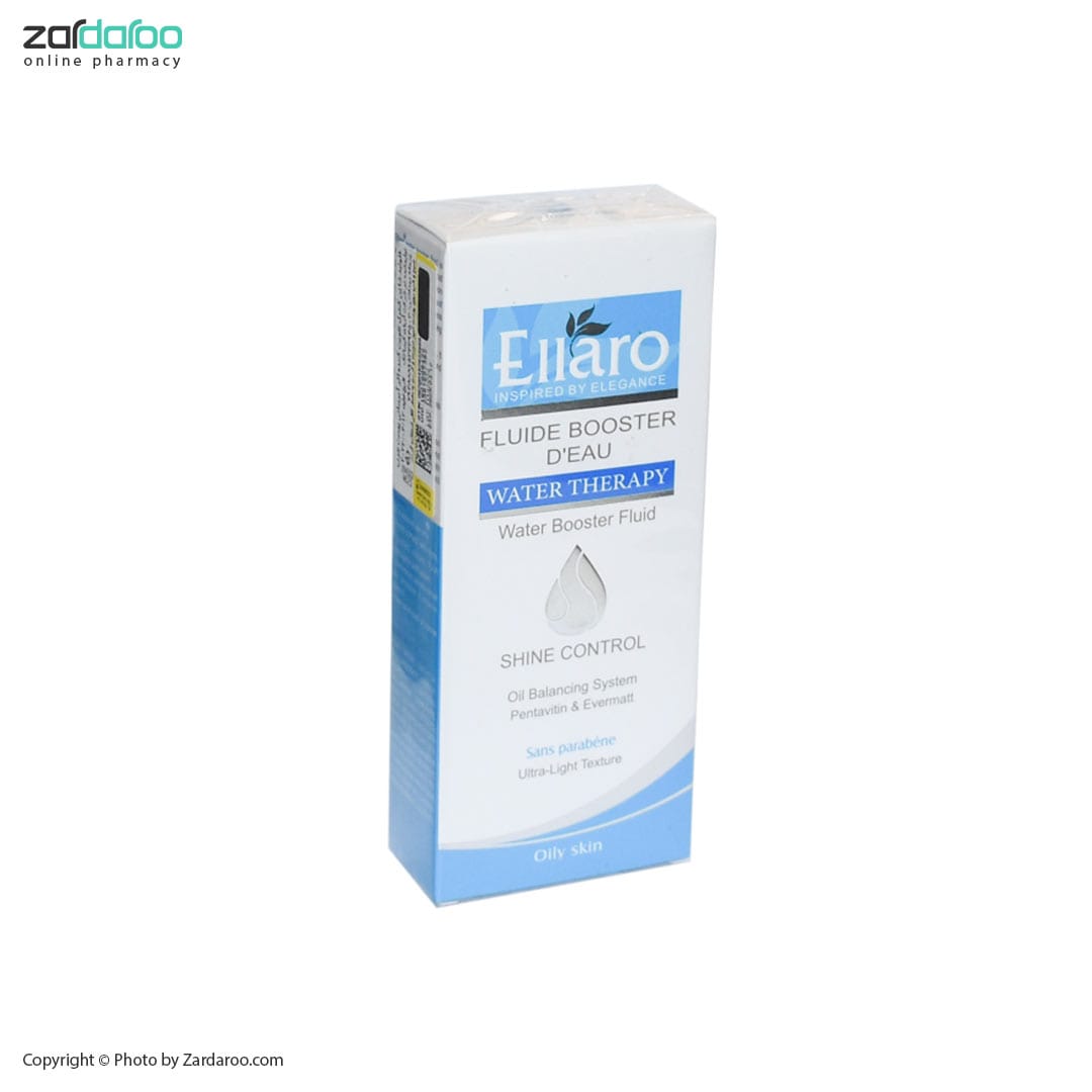 554 1 فلوئید شاین کنترل تقویت کننده اثر آبرسانی پوست چرب الارو ellaro