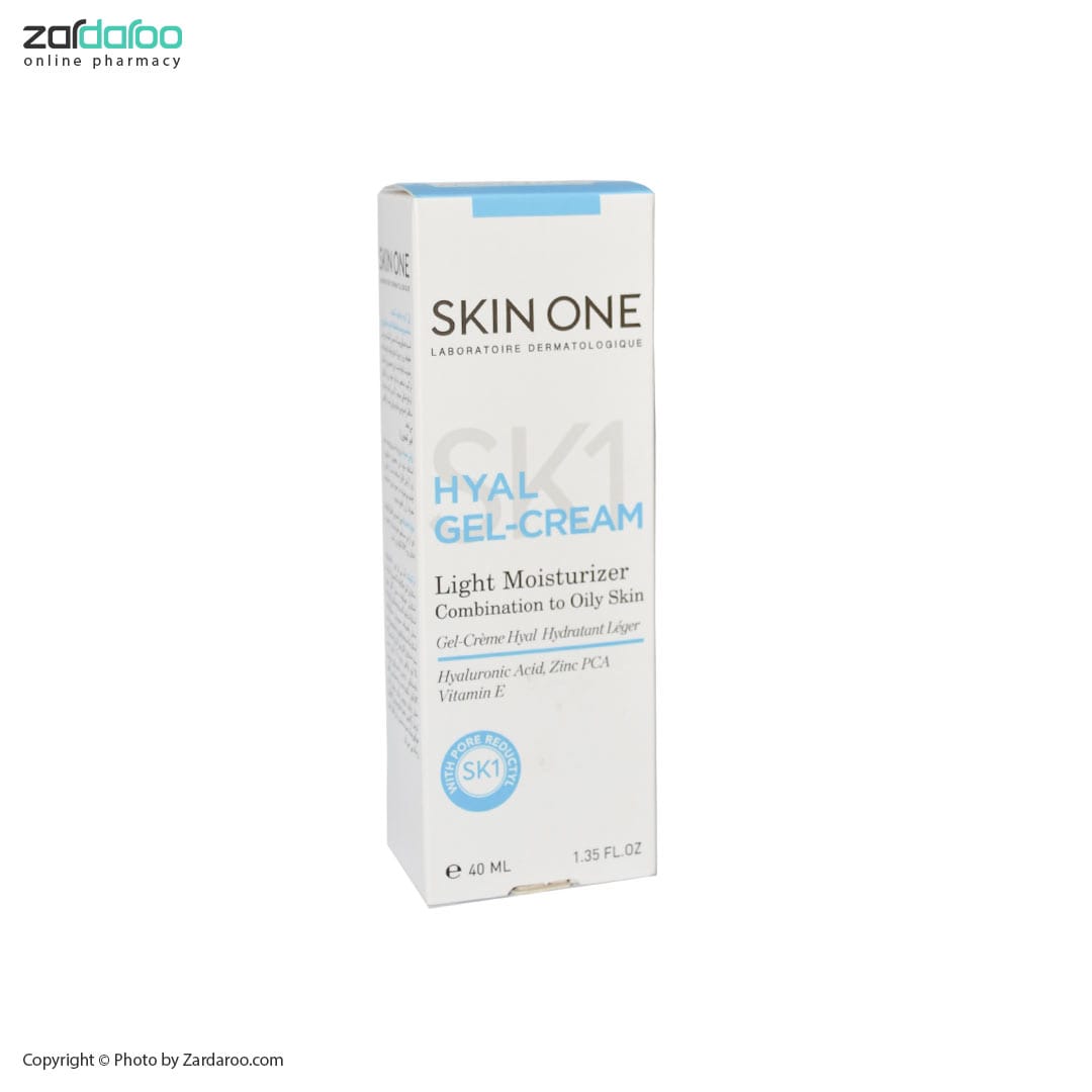 ژل کرم مرطوب کننده پوست مختلط تا چرب هیال اسکین وان Skin One 4 ژل کرم مرطوب کننده پوست مختلط تا چرب هیال اسکین وان Skin One