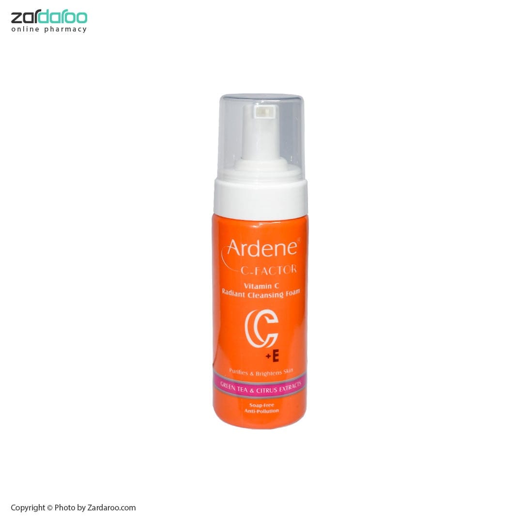 1011 فوم شوینده و شفاف کننده صورت ویتامین C آردن سی فکتور Arden C Factor