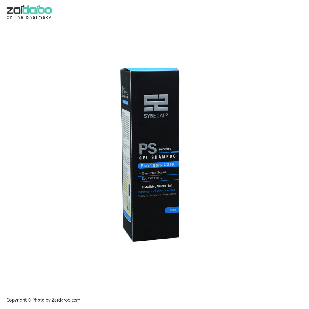 ژل شامپو فاقد سولفات مراقبت از پسوریازیس PS ساین اسکین Syn Skin 4 ساین اسکین