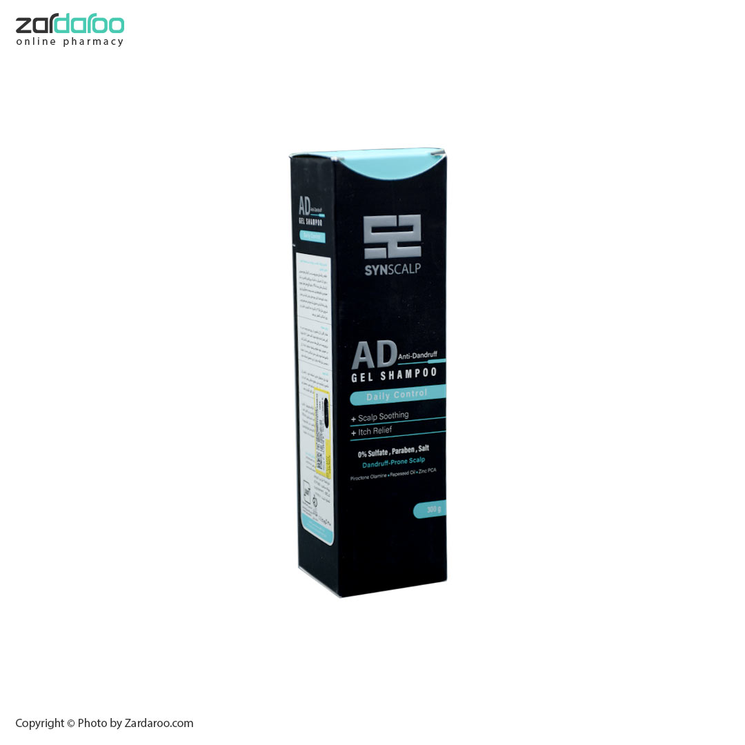 ژل شامپو فاقد سولفات ضد شوره روزانه AD ساین اسکین Syn Skin 4 ساین اسکین