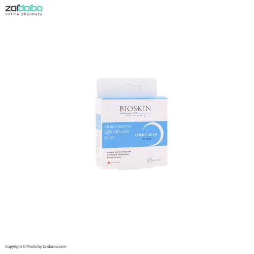 545 صابون مرطوب کننده کرم دار مناسب پوست خشک 100 گرم بایو اسکین پلاس Bio Skin