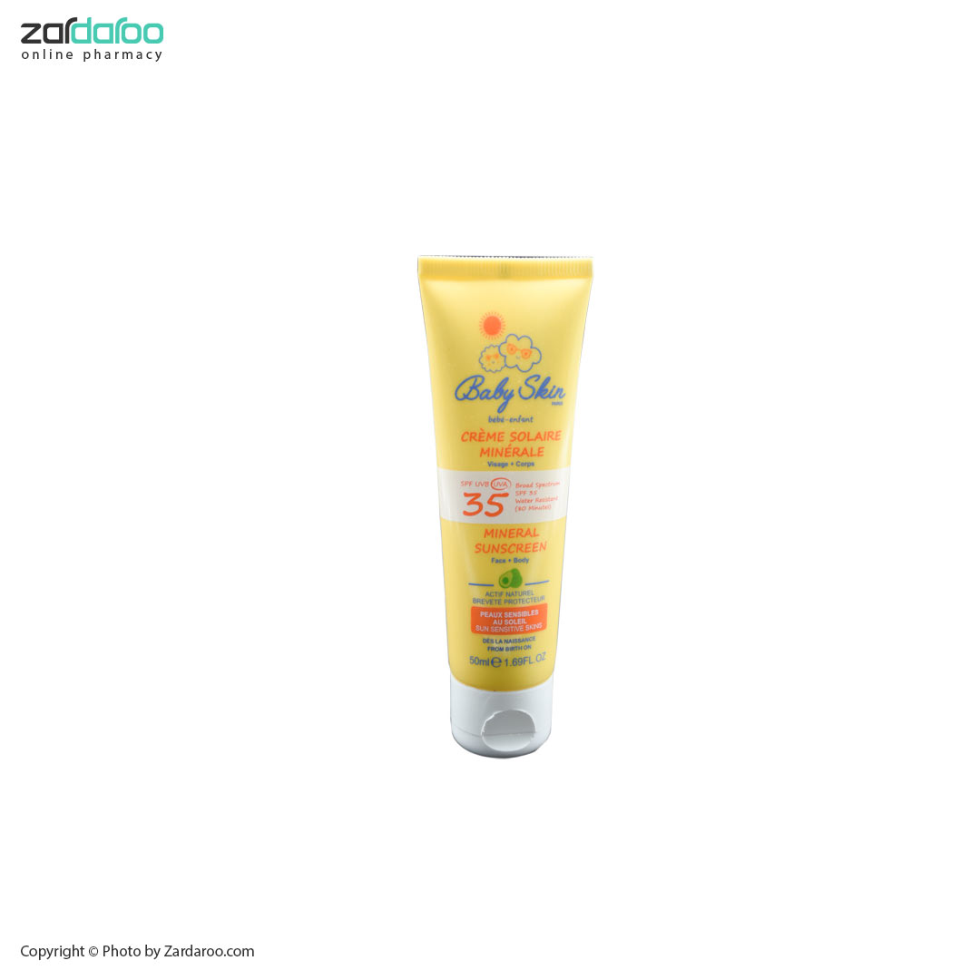 کرم ضد آفتاب کودک SPF35 بیبی اسکین Baby Skin 5 کرم ضد آفتاب کودک SPF35 بیبی اسکین Baby Skin - تصویر 2