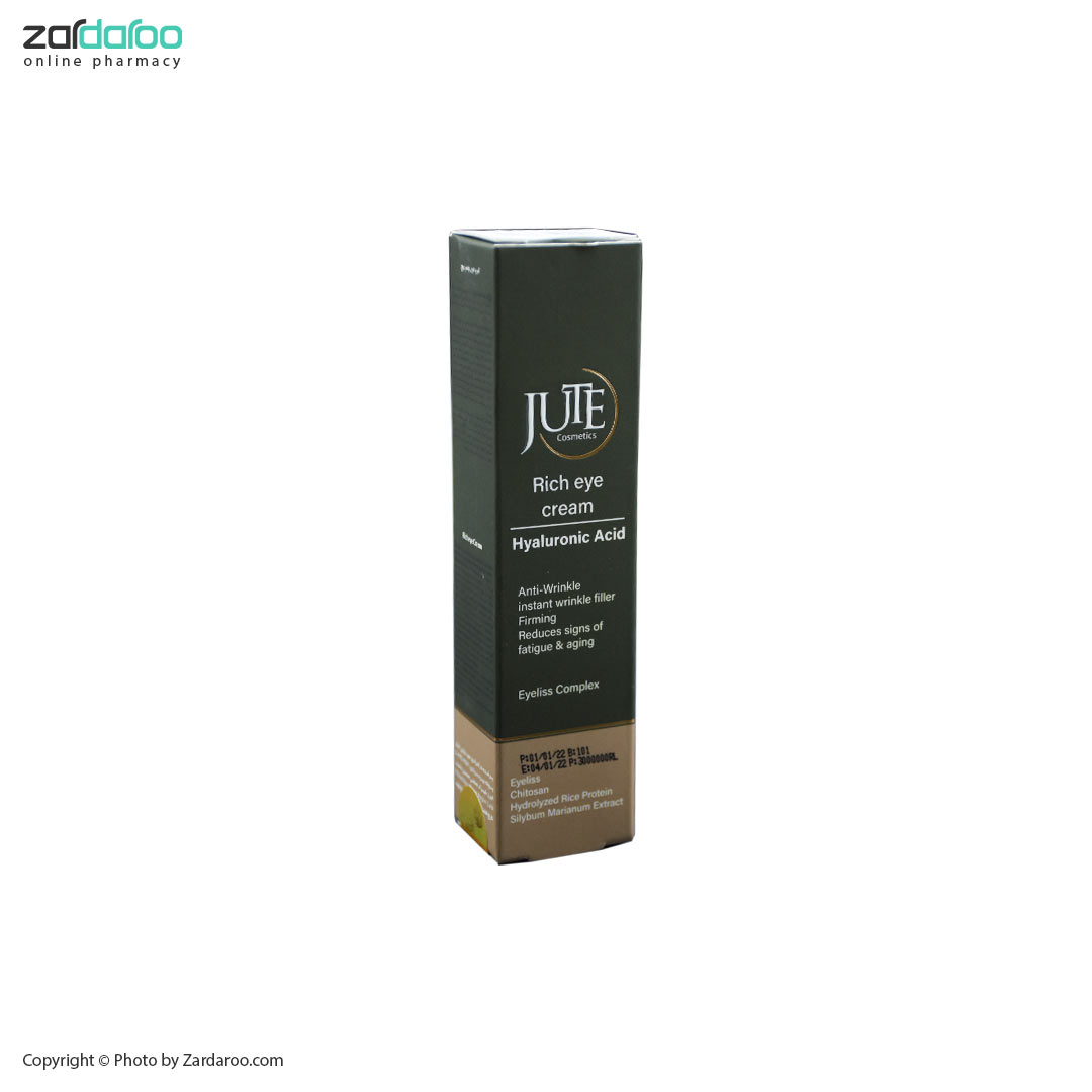کرم دور چشم حاوی هیالورونیک اسید ریچ ژوت Jute 4 کرم دور چشم حاوی هیالورونیک اسید ریچ ژوت Jute
