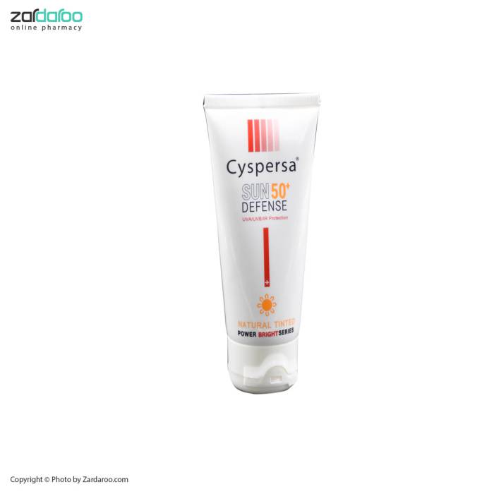 2282 کرم ضد آفتاب رنگی روشن کننده SPF50 سیسپرسا Cyspersa