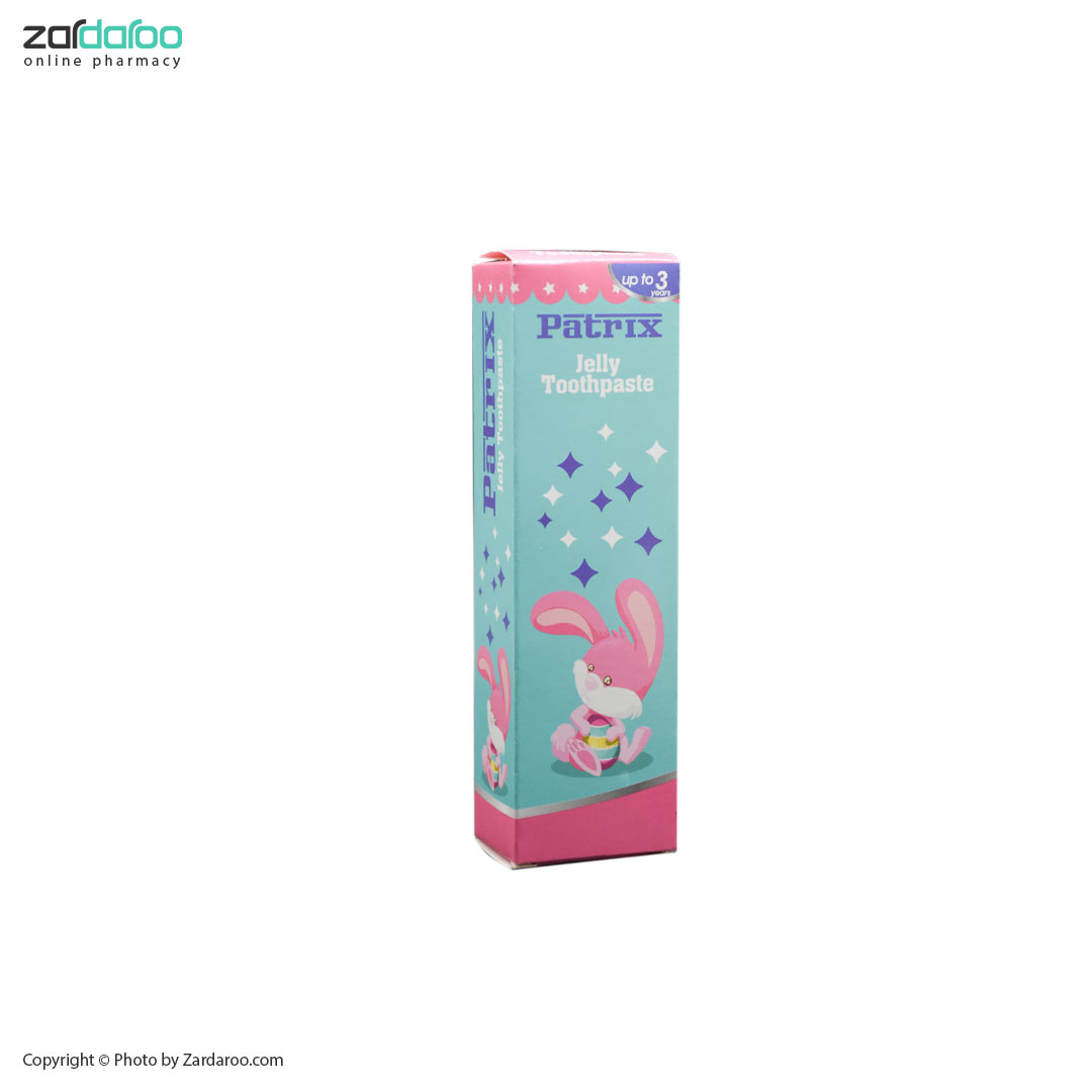 خمیر دندان ژله ای کودک خرگوشی حاوی فلوراید پاتریکس PATRIX 4 پاتریکس