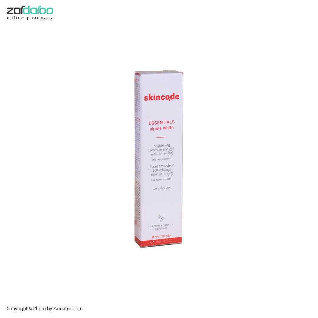 لوسیون ضد آفتاب SPF50 روشن کننده آلپاین وات اسکین کد Skine Code 4 لوسیون ضد آفتاب SPF50 روشن کننده آلپاین وات اسکین کد Skine Code