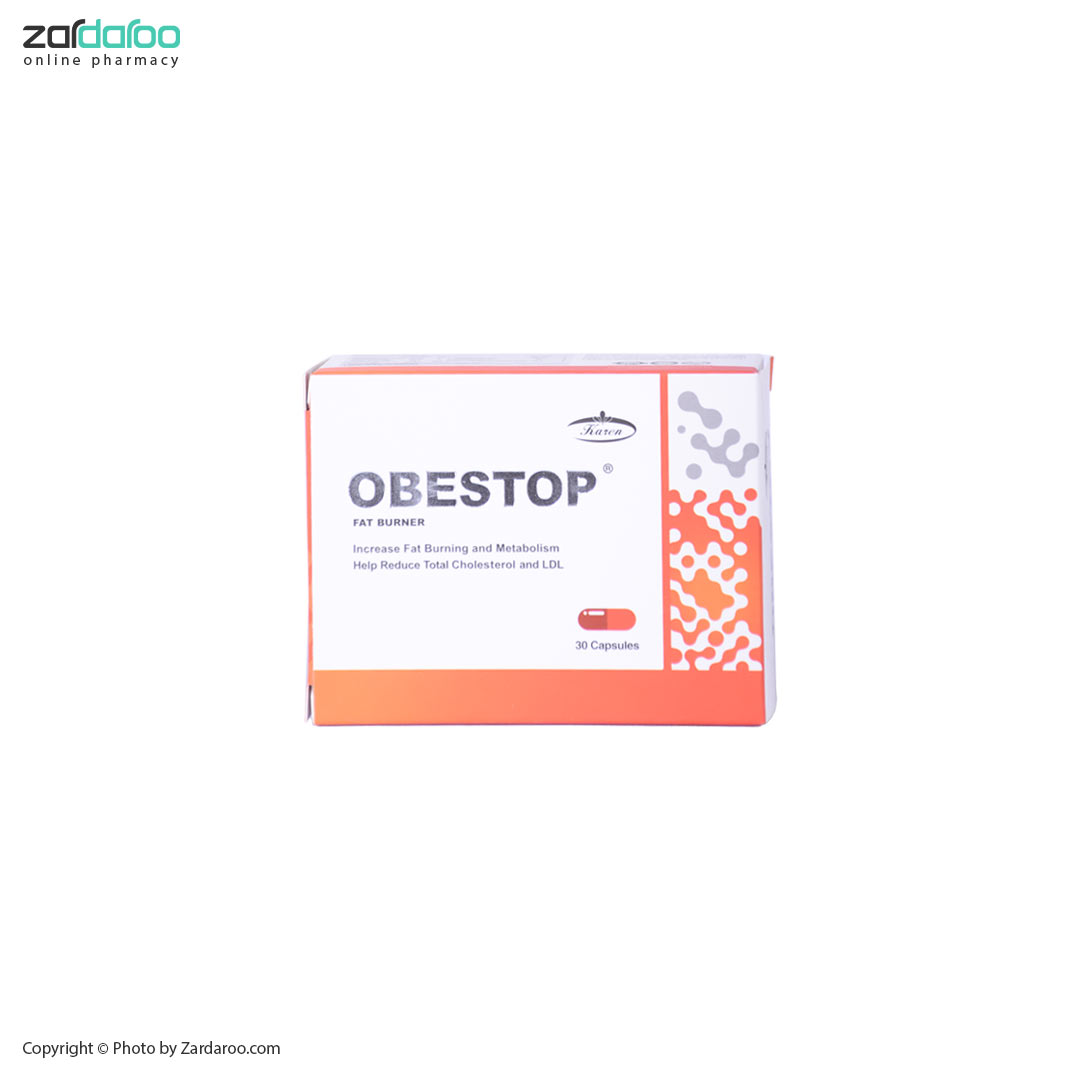 کپسول چربی سوز 30 عددی ابستاپ Obestop 4 کپسول چربی سوز 30 عددی ابستاپ Obestop