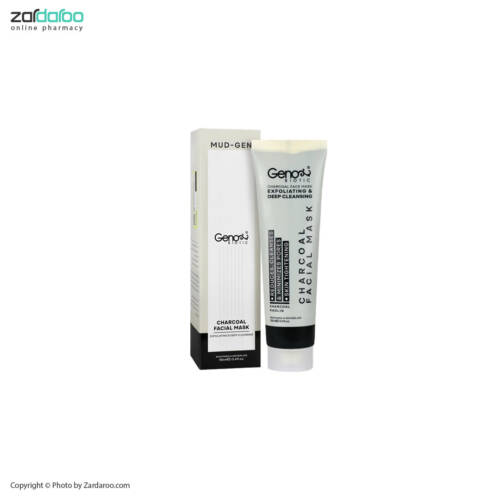 ماسک ذغال ژنوبایوتیک ماسک زغال صورت و گردن ژنوبایوتیک Genobiotic