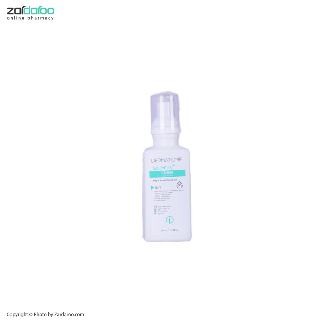 فوم شوینده و پاک کننده مناسب پوست چرب درماتوم Dermatome 5 فوم شوینده و پاک کننده مناسب پوست چرب درماتوم Dermatome - Image 2