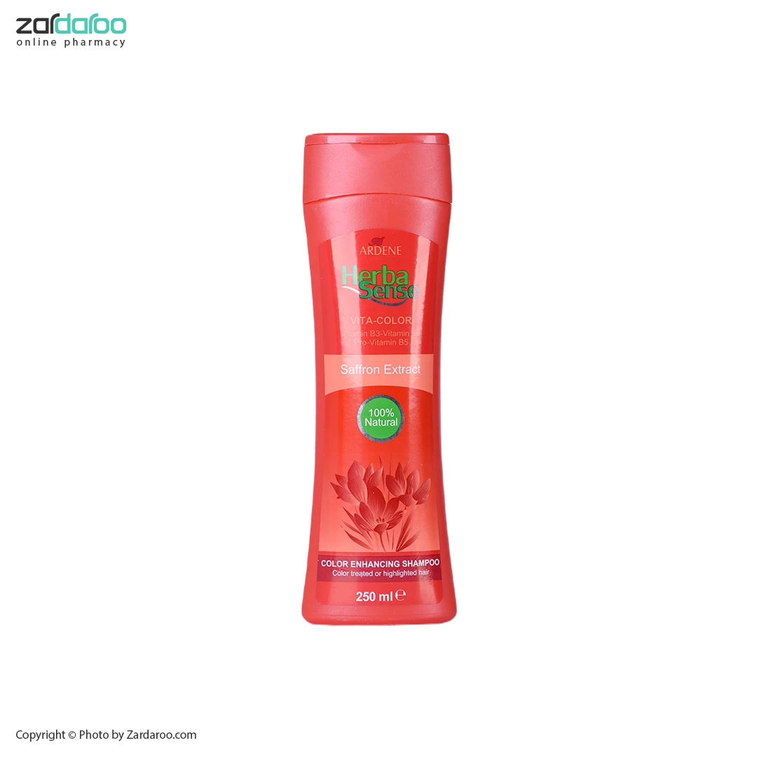 شامپو تثبیت کننده رنگ مو زعفران آردن هرباسنس Ardene herba sense 4 شامپو تثبیت کننده رنگ مو زعفران آردن هرباسنس Ardene herba sense
