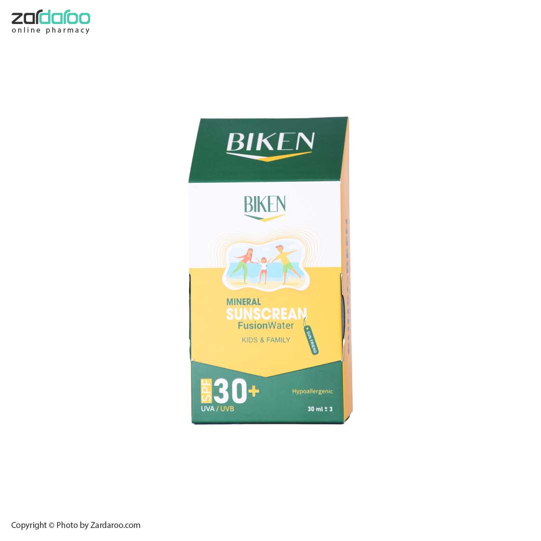 ضدآفتاب کودک فیوژن واتر 30 میل بیکن BIKEN 4 ضدآفتاب کودک فیوژن واتر 30 میل بیکن BIKEN